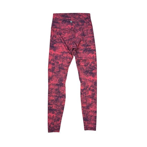 Lululemon Align Pant 28" *Lunar New Year Intricate Oasis Love Red Gold Logo Sz 6 - Picture 3 of 9